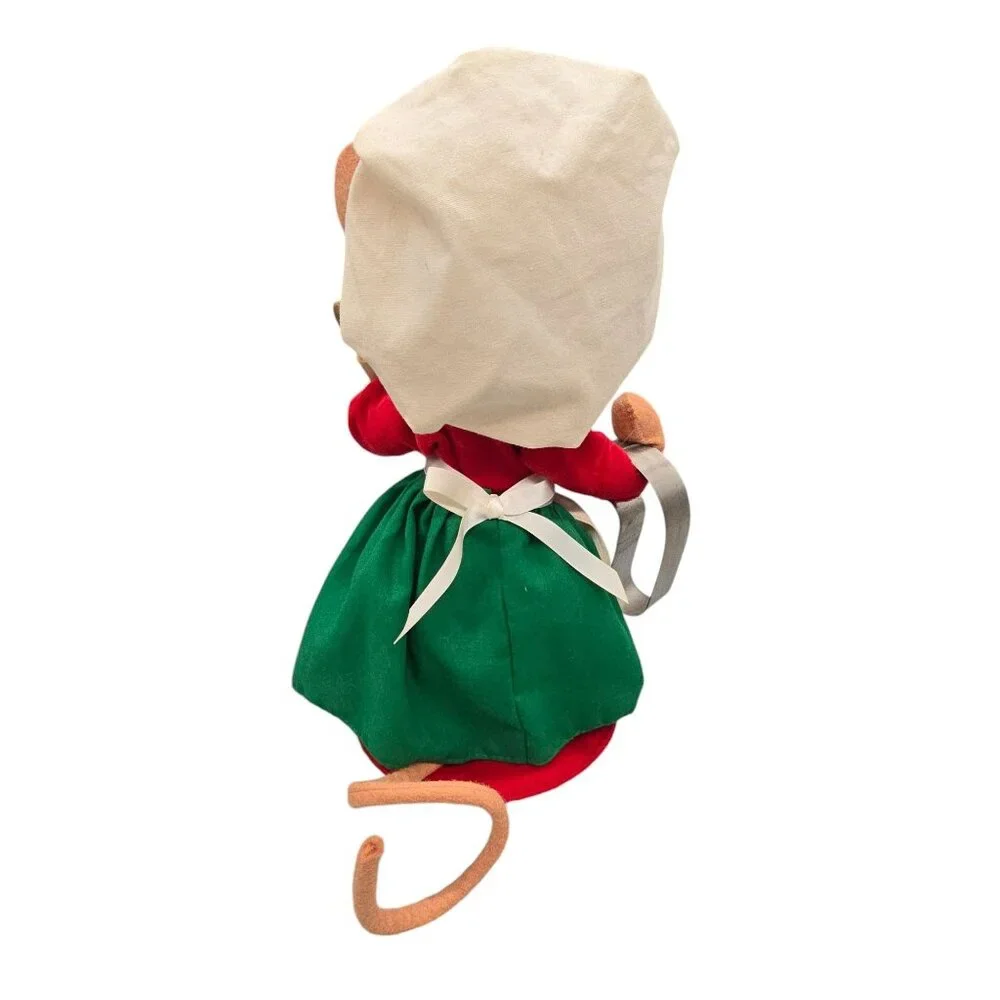Annalee 2008 Chef Mouse Doll Rolling Pin & Cookie Cutter 10